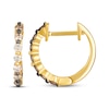 Thumbnail Image 3 of Le Vian Desert Diamonds Chocolate Ombré Diamond Hoop Earrings 1/3 ct tw 14K Honey Gold