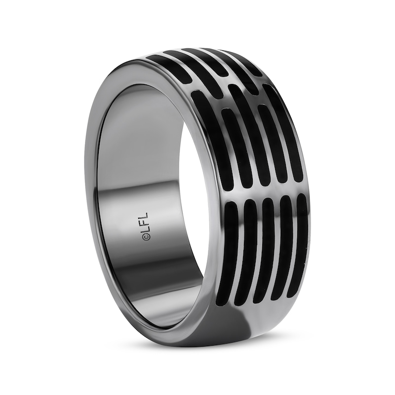 Main Image 2 of Star Wars Men's Ring Black Rhodium-Plated Sterling Silver with Black Ceramic