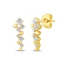Thumbnail Image 1 of JOUJE Collection Lab-Grown Diamond & Bead Scatter Drop Earrings 1 ct tw 10K Yellow Gold