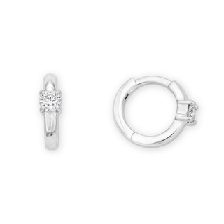 Rocksbox The Parker Lab-Grown Diamond Huggie Hoop Earrings 1/6 ct tw Sterling Silver