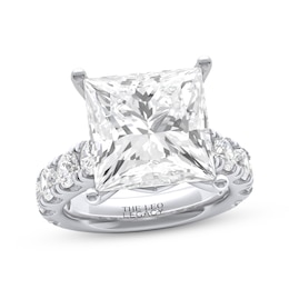 THE LEO Legacy Lab-Grown Diamond Certified Princess-Cut Engagement Ring 12 ct tw 14K White Gold