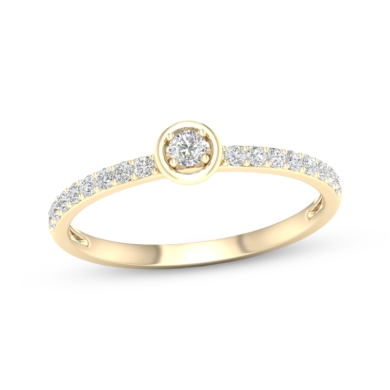 Main Image 1 of KAY Lab-Grown Diamonds Promise Ring 1/3 ct tw 10K Yellow Gold