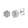 Thumbnail Image 0 of Diamond Seven-Stone Flower Stud Earrings 1/5 ct tw 10K White Gold