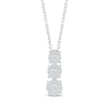 Thumbnail Image 1 of KAY Lab-Grown Diamonds Triple Drop Necklace 1/4 ct tw 10K White Gold 18&quot;