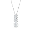 Thumbnail Image 2 of KAY Lab-Grown Diamonds Triple Drop Necklace 1/4 ct tw 10K White Gold 18&quot;