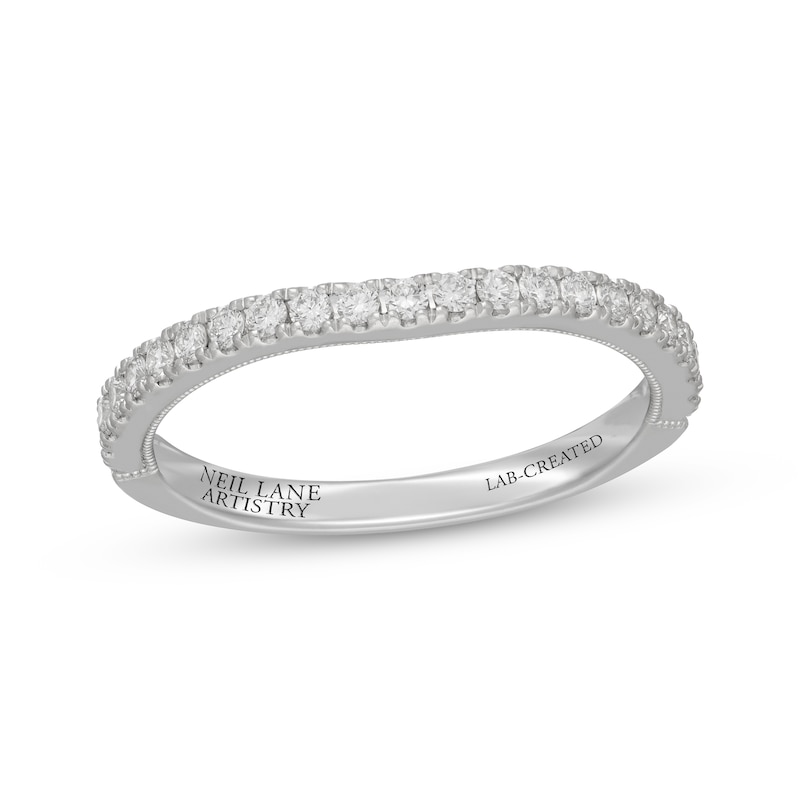 Main Image 7 of Neil Lane Artistry Lab-Grown Diamond Wedding Band 1/3 ct tw 14K White Gold