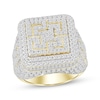 Thumbnail Image 1 of Men's Diamond Greek Key Ring 3-1/4 ct tw 10K Yellow Gold