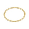 Thumbnail Image 2 of Italian Brilliance Diamond-Cut Snakeskin Bangle Bracelet 14K Yellow Gold