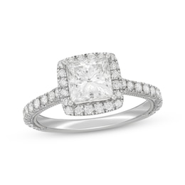 Neil Lane Artistry Princess-Cut Lab-Grown Diamond Engagement Ring 2 ct tw 14K White Gold