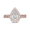 Thumbnail Image 6 of Neil Lane Artistry Pear-Shaped Lab-Grown Diamond Halo Engagement Ring 1-3/4 ct tw 14K Rose Gold