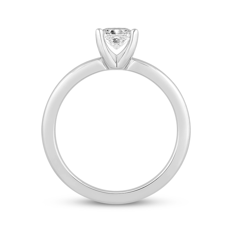 Main Image 3 of Now + Forever Lab-Grown Diamonds Princess-Cut Solitaire Engagement Ring 3/4 ct tw 14K White Gold (F/SI2)