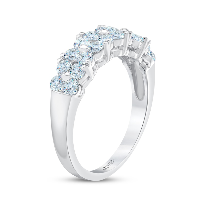 Main Image 2 of THE LEO First Light Diamond Two-Row Anniversary Ring 1 ct tw 14K White Gold
