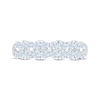 Thumbnail Image 3 of THE LEO First Light Diamond Two-Row Anniversary Ring 1 ct tw 14K White Gold