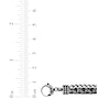 Thumbnail Image 6 of Foxtail & Box Chain Layered Bracelet Oxidized Solid Stainless Steel 9.2&quot;