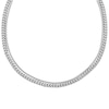 Thumbnail Image 1 of Layered Foxtail Chain & Snake Chain Necklace Solid Stainless Steel 20.75&quot;