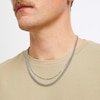 Thumbnail Image 5 of Layered Foxtail Chain & Snake Chain Necklace Solid Stainless Steel 20.75&quot;