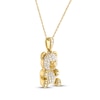 Thumbnail Image 1 of Teddy Bear Jewelry Collection Honoring St. Jude Diamond Necklace 1/5 ct tw 10K Yellow Gold 18"