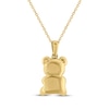 Thumbnail Image 2 of Teddy Bear Jewelry Collection Honoring St. Jude Diamond Necklace 1/5 ct tw 10K Yellow Gold 18"