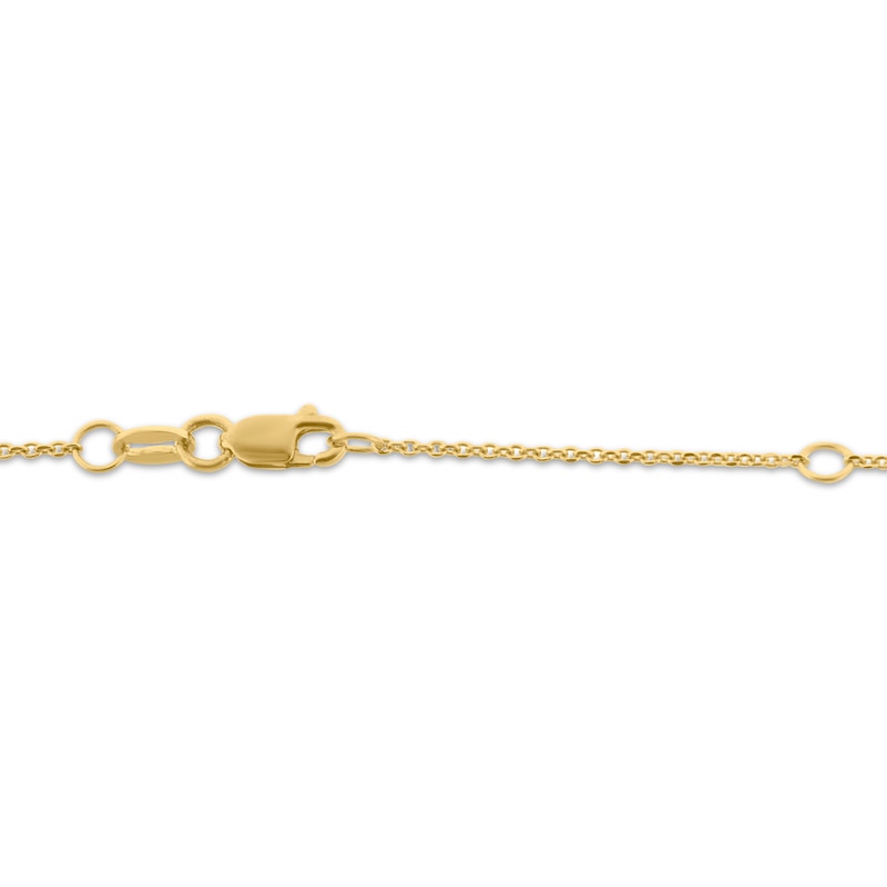 Teddy Bear Jewelry Collection Honoring St. Jude Diamond Necklace 1/5 ct tw 10K Yellow Gold 18"