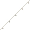 Thumbnail Image 2 of Multi-Diamond Dangle Anklet 1/10 ct tw 10K Yellow Gold 10&quot;