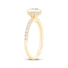 Thumbnail Image 1 of Round-Cut Diamond Hidden Halo Bezel-Set Engagement Ring 1-1/3 ct tw 14K Yellow Gold