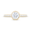 Thumbnail Image 3 of Now + Forever Round-Cut Diamond Hidden Halo Bezel-Set Engagement Ring 1-1/3 ct tw 14K Yellow Gold