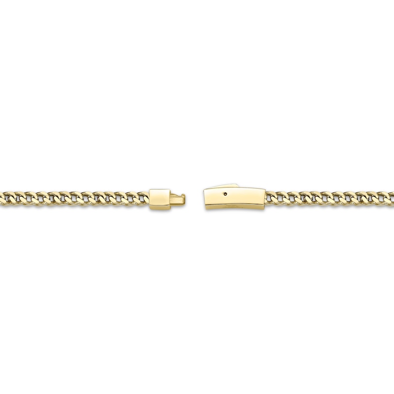 Main Image 3 of Foxtail Chain Necklace 4mm Yellow Ion-Plated Solid Stainless Steel 22&quot;