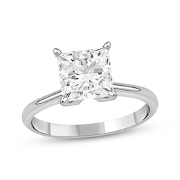 Lab-Grown Diamonds Princess-Cut Solitaire Engagement Ring 2-1/4 ct tw 14K White Gold (I/SI2)