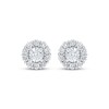 Thumbnail Image 2 of KAY Lab-Grown Diamonds Halo Stud Earrings 3 ct tw 10K White Gold