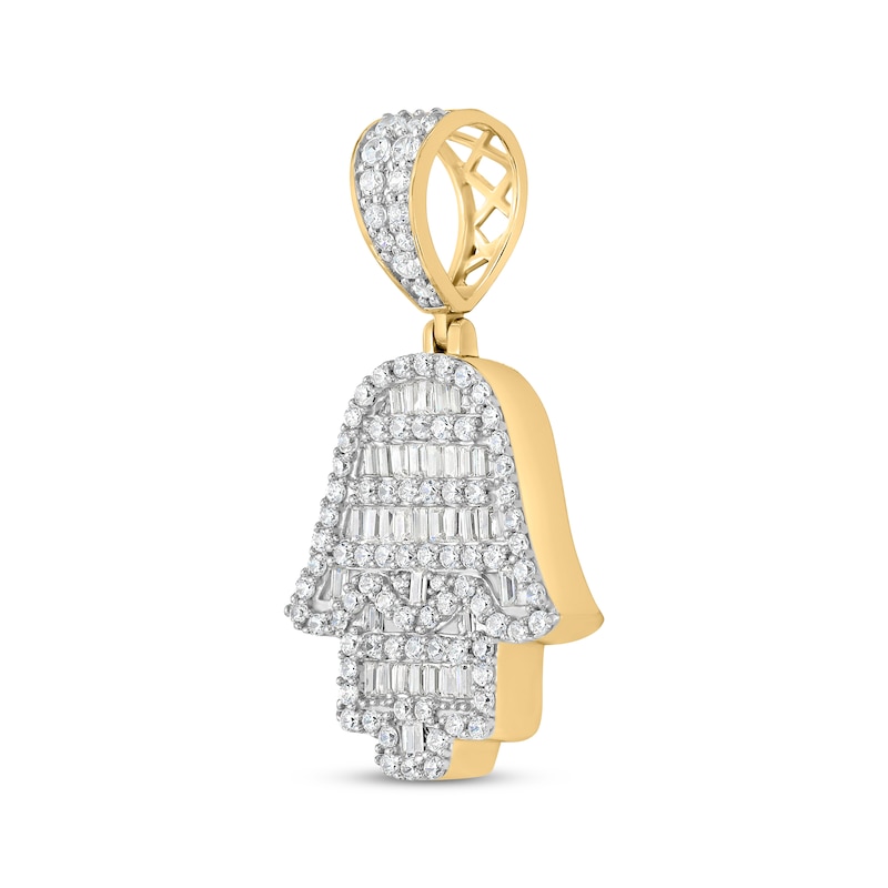 Main Image 2 of Diamond Hamsa Charm 1-1/2 ct tw 10K Yellow Gold