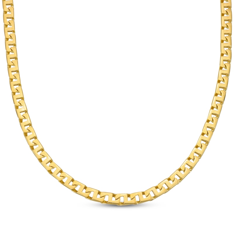 Main Image 1 of Mariner Chain Necklace 5mm Semi-Solid 10K Yellow Gold 22&quot;