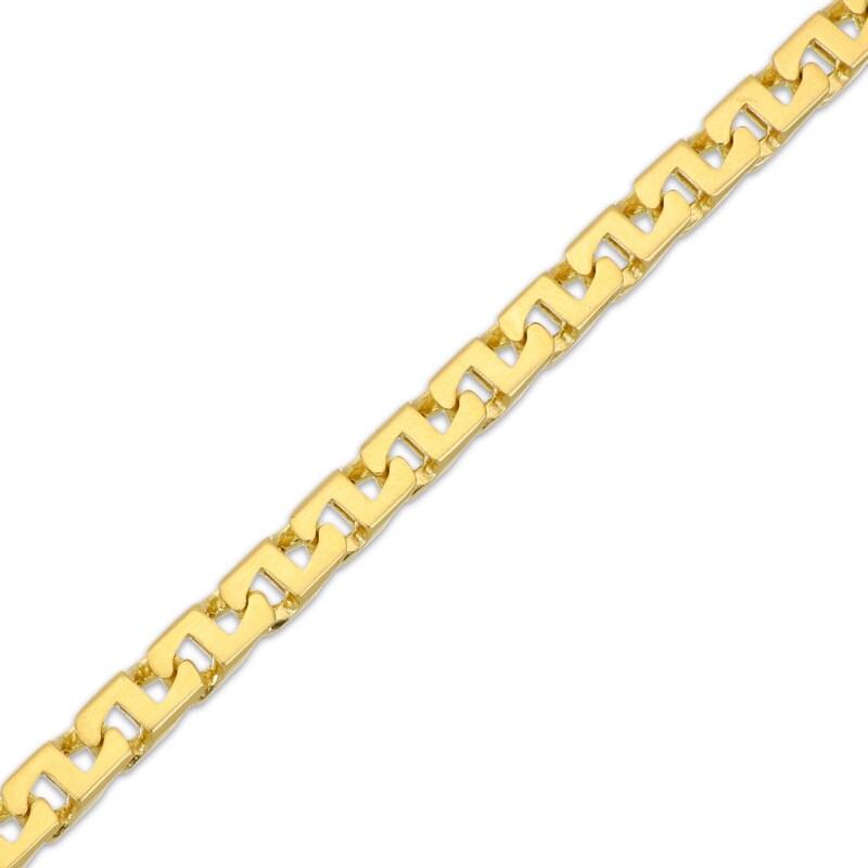 Main Image 2 of Mariner Chain Necklace 5mm Semi-Solid 10K Yellow Gold 22&quot;