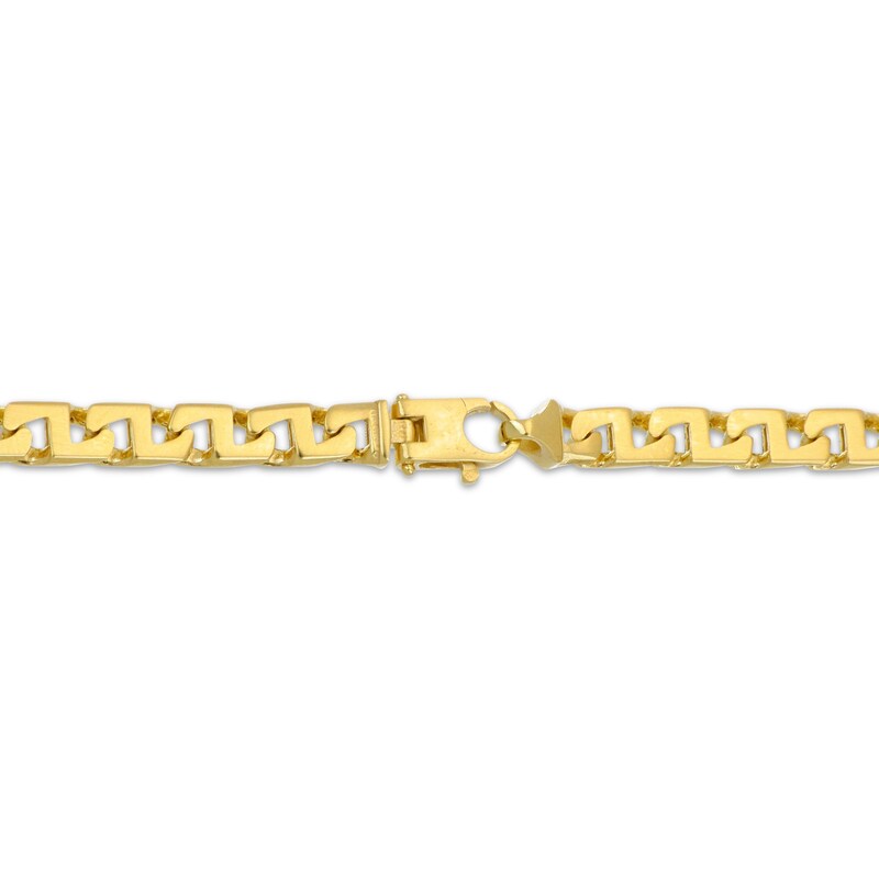 Main Image 3 of Mariner Chain Necklace 5mm Semi-Solid 10K Yellow Gold 22&quot;