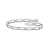 Thumbnail Image 1 of Diamond Paperclip Link Bracelet 1/4 ct tw Sterling Silver 7.25&quot;