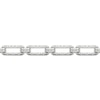 Diamond Paperclip Link Bracelet 1/4 ct tw Sterling Silver 7.25"