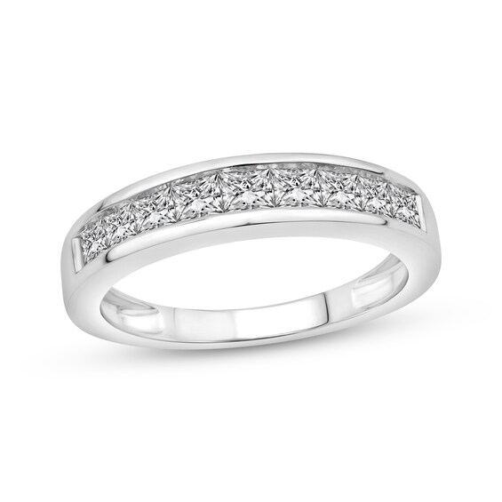 Princess-Cut Diamond Anniversary Band 1 ct tw 14K White Gold