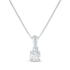 Thumbnail Image 1 of Diamond Solitaire Necklace 1/4 ct tw 14K White Gold 18" (J/I1)