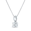 Thumbnail Image 3 of Diamond Solitaire Necklace 1/4 ct tw 14K White Gold 18" (J/I1)