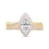 Thumbnail Image 3 of Now + Forever Marquise-Cut Twist Shank Bridal Set 1-1/3 ct tw 14K Yellow Gold