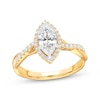 Thumbnail Image 4 of Now + Forever Lab-Grown Diamonds Marquise-Cut Twist Shank Engagement Ring 1-1/4 ct tw 14K Yellow Gold