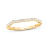 Thumbnail Image 8 of Now + Forever Lab-Grown Diamonds Contoured Wedding Band 1/8 ct tw 14K Yellow Gold