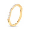Thumbnail Image 9 of Now + Forever Lab-Grown Diamonds Contoured Wedding Band 1/8 ct tw 14K Yellow Gold