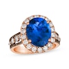 Thumbnail Image 0 of Le Vian Oval-Cut Tanzanite Ring 1-1/5 ct tw Diamonds 14K Strawberry Gold
