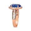 Thumbnail Image 1 of Le Vian Oval-Cut Tanzanite Ring 1-1/5 ct tw Diamonds 14K Strawberry Gold
