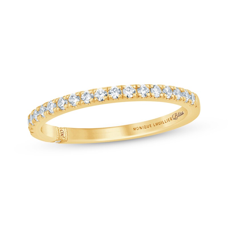 Monique Lhuillier Bliss Diamond Anniversary Band 1/4 ct tw 14K Yellow Gold