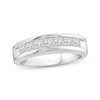 Thumbnail Image 1 of Men's Lab-Grown Diamonds Wedding Band 2 ct tw Square-cut 14K White Gold