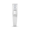 Thumbnail Image 2 of Men's Lab-Grown Diamonds Wedding Band 2 ct tw Square-cut 14K White Gold