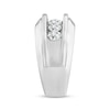 Thumbnail Image 2 of Men's Lab-Grown Diamonds Five-Stone Wedding Band 2 ct tw Round-cut 14K White Gold