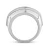 Thumbnail Image 3 of Men's Lab-Grown Diamonds Five-Stone Wedding Band 2 ct tw Round-cut 14K White Gold