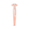 Thumbnail Image 2 of Now + Forever Round-Cut Diamond Halo Engagement Ring 1/4 ct tw 10K Rose Gold